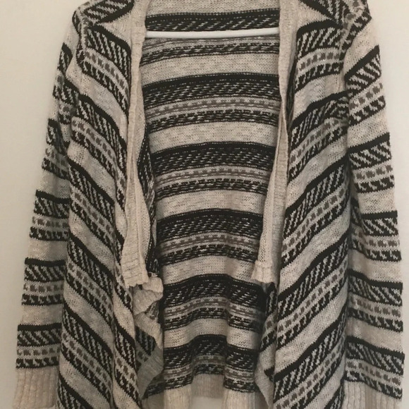 Charlotte Russe striped open front Cardigan, size small - Picture 1 of 3
